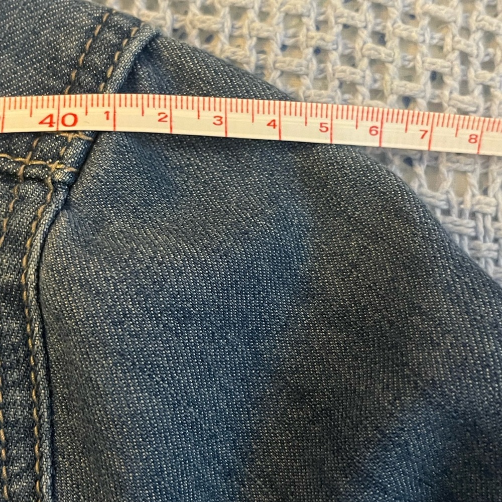 Denim Ruffle Jacket - Picture 7 of 13
